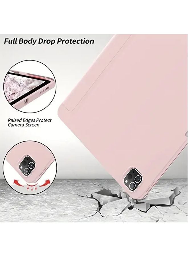 iPad Air 13 Inch 2025 M3 Case YT Blue Smart Triple Fold Stand Cover - Image 5